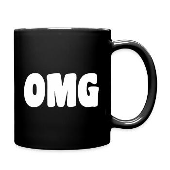 OMG - Tasse einfarbig - Schwarz - Rechts