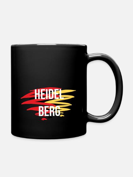 Geschenk für Kind aus Heidelberg - Tasse einfarbig - Schwarz