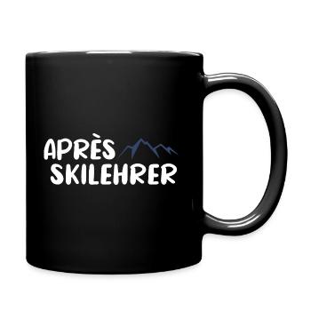 Après Ski Hase Ski Lehrer Hütten Gaudi Alm Crew - Tasse einfarbig - Schwarz - Rechts