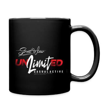 Unlimited Streetwear Casual Shirt Design Retrolook - Tasse einfarbig - Schwarz - Rechts