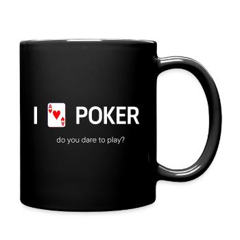 J’ADORE LE POKER - Mug uni - noir - Droite