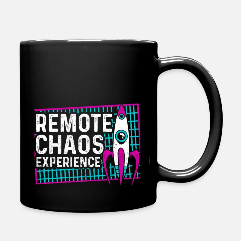 remote chaos experience - CCC Congress Hacker RC3 - Full Colour Mug - black