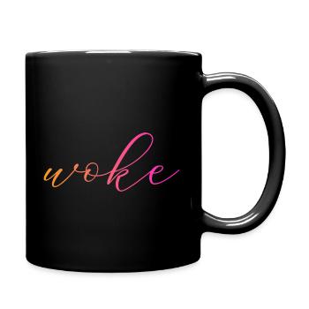 Autodérision : WOKE - Mug uni - noir - Droite