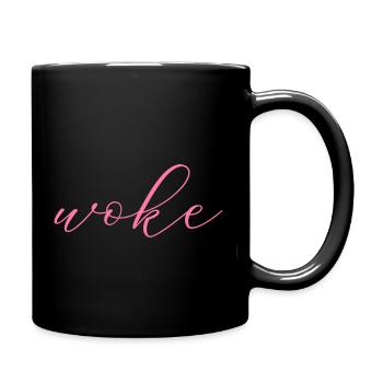 Autodérision : WOKE - Mug uni - noir - Droite
