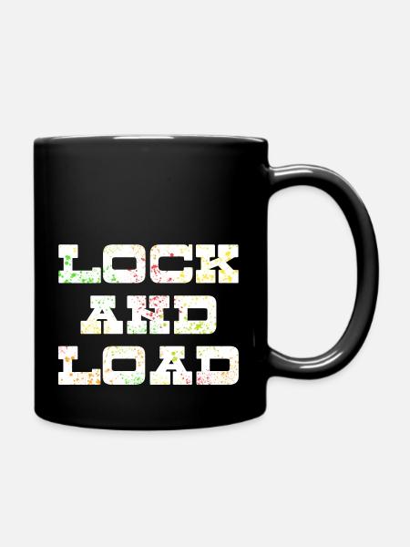 Lock N Load Paint Splatter1 - Tasse einfarbig - Schwarz