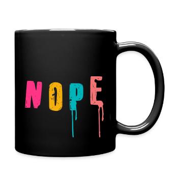NOPE - ne soyez pas un béni-oui-oui! - Mug uni - noir - Droite