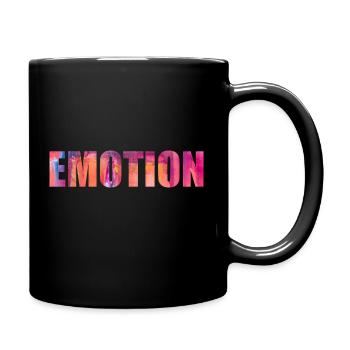 Emotion | Leben genießen | Abenteuer | Spaß - Tasse einfarbig - Schwarz - Rechts