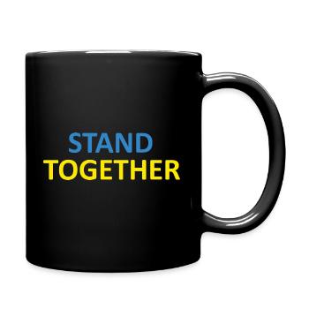 Stand together - Tasse einfarbig - Schwarz - Rechts