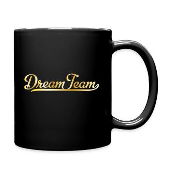Dream Team - Tasse einfarbig - Schwarz - Rechts