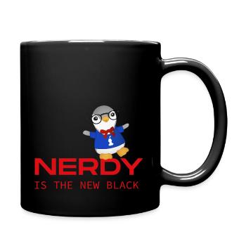 Nerdy is the new black - Full Colour Mug - black - Right