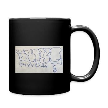Birthday Present for Raphi (Graffiti Throw Up) - Full Colour Mug - black - Right