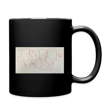 Throw Up Bubble Graffiti T-Shirt - Full Colour Mug - black - Right