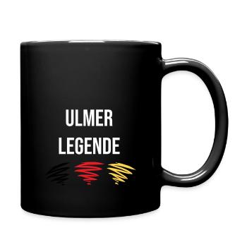 Ulmer Legende - Tasse einfarbig - Schwarz - Rechts