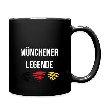 Münchener Legende beschenken - Tasse einfarbig - Schwarz - Rechts