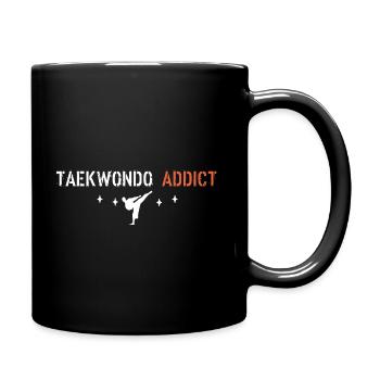Taekwondo addict - Full Colour Mug - black - Right