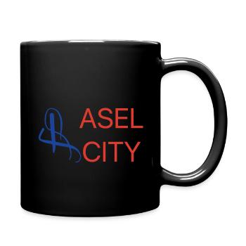 T-shirt de la ville de Bâle - Mug uni - noir - Droite