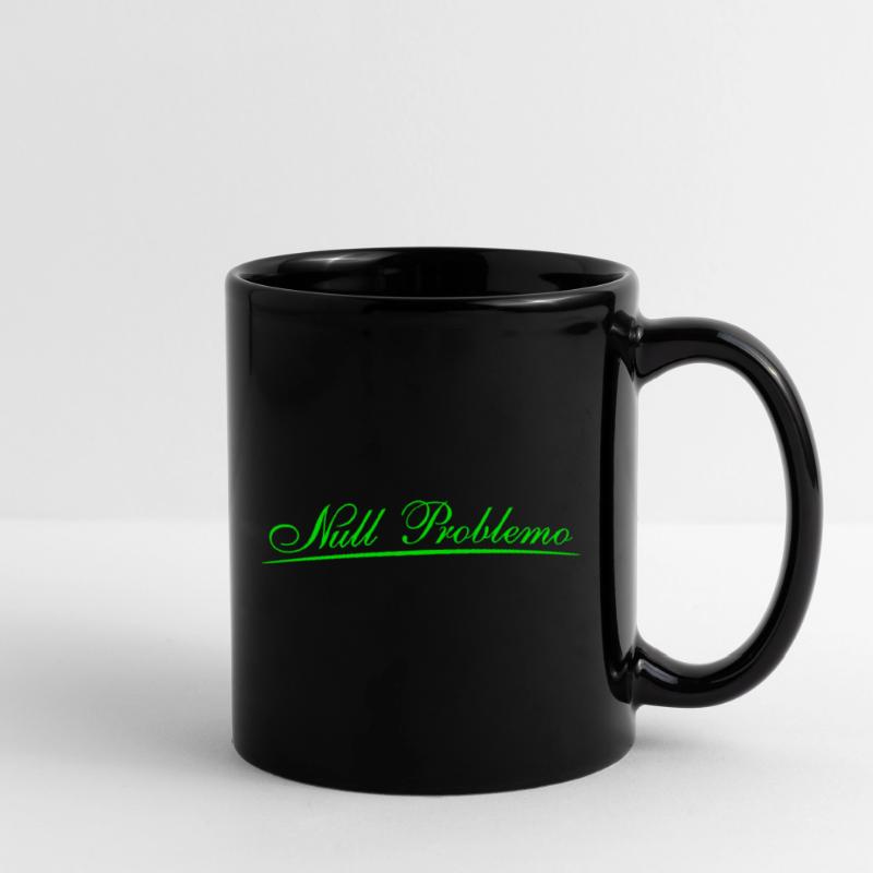 Null Problemo lettering in cursive script Full Colour Mug