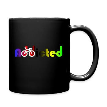 cycliste champion du monde addicted accro - Mug uni - noir - Droite