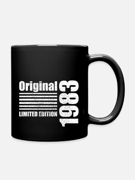 1983 Jahreszahl Original Limited Edition - Tasse einfarbig - Schwarz