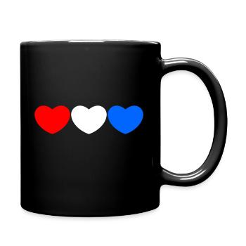 France heart - Full Colour Mug - black - Right