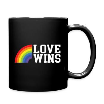 L’amour gagne un cadeau cool - Mug uni - noir - Droite