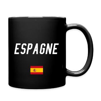 espagne - Mug uni - noir - Droite