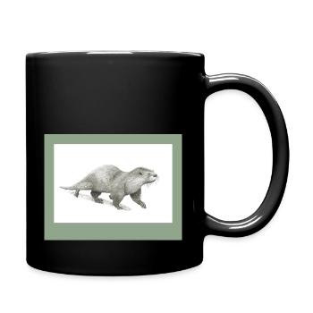 230909 Loutre 3 - Mug uni - noir - Droite