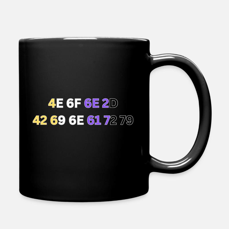 Non Binary - Full Colour Mug - black