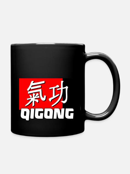 Qigong - Chigong - Tasse einfarbig - Schwarz