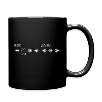 LFO NOISE Potis Synthesizer Regler SFX Sounddesign - Tasse einfarbig - Schwarz - Rechts