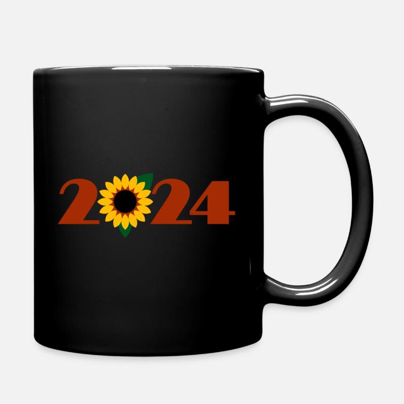 Sonnenblume 2024 - Tasse einfarbig - Schwarz