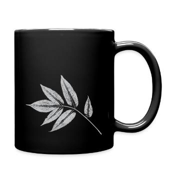 Blatt Esche - Natur & Wald Botanisch - Tasse einfarbig - Schwarz - Rechts