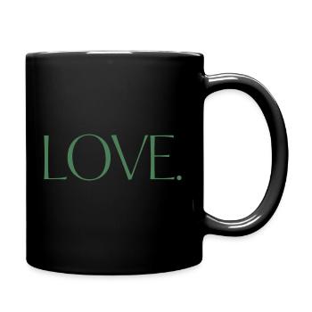 LOVE. One shirt, one word. - Full Colour Mug - black - Right
