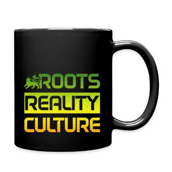 Reggae Musik Rastafari Jamaika - Tasse einfarbig - Schwarz - Rechts