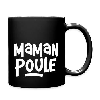Maman poule - Mug uni - noir - Droite