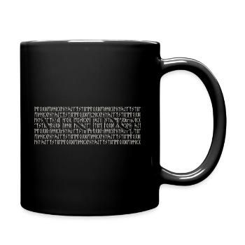 Viking runes - Full Colour Mug - black - Right