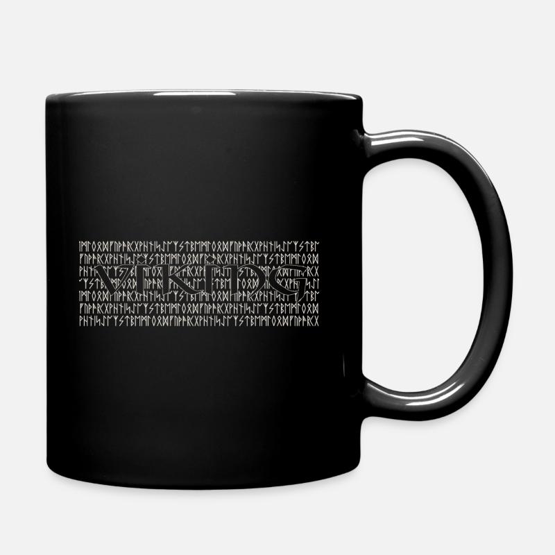 Viking Runen - Tasse einfarbig - Schwarz