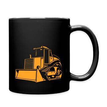 bulldozer - Full Colour Mug - black - Right