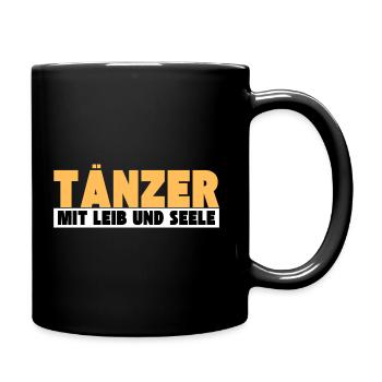 Tänzer mit Leib und Seele - Tasse einfarbig - Schwarz - Rechts