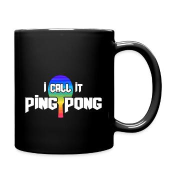 Ping-pong Tennis de table Joueur de tennis de table - Mug uni - noir - Droite