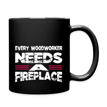 Charpentier de construction Amériques blagues - Mug uni - noir - Droite