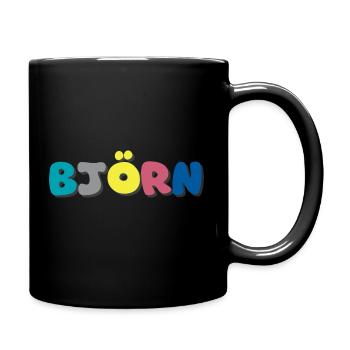 Nom - Björn - Mug uni - noir - Droite