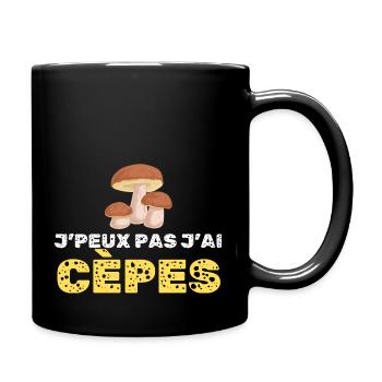 Je Pas J Ai Cèpes - Mug uni - noir - Droite