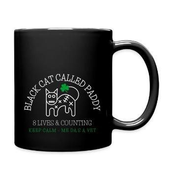 Lucky Irish Black Cat - Paddy - Full Colour Mug - black - Right
