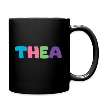 Name - Thea - Tasse einfarbig - Schwarz - Rechts