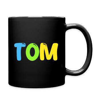 Nom - Tom - Mug uni - noir - Droite