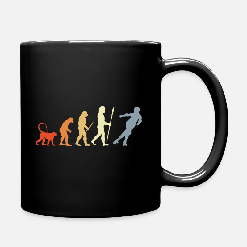 Vintage Roller Skates Evolution - Tasse einfarbig - Schwarz