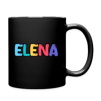 Nom - Elena - Mug uni - noir - Droite