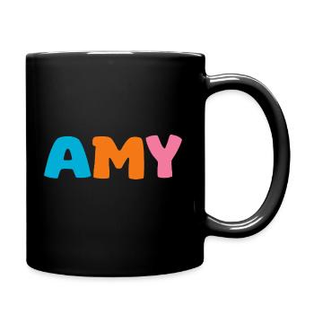 Nom - Amy - Mug uni - noir - Droite