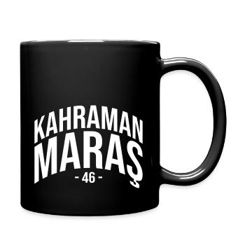 Maras 46 Türkei Turkiye Geschenk Kahramanmaras - Tasse einfarbig - Schwarz - Rechts